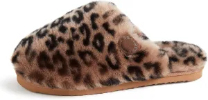 Fireside by Dearfoams Women's Shelly Beach All Over Shearling Easy on/Off Scuff Slipper