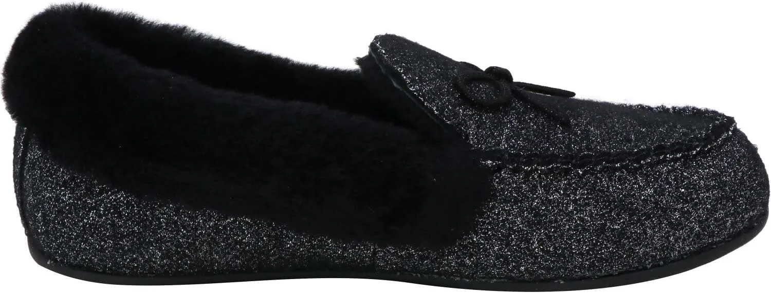 FitFlop Womens Clara Glimmerwool Moccasin Slipper Shoes