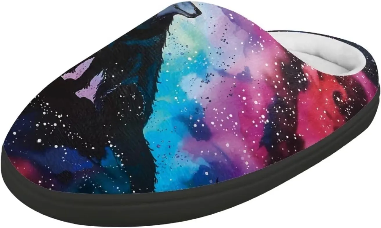 Flannel Slippers for Kids, Closed Toe Fluffy Slippers for Winter, Comfy Soft Home Slippers for Walking