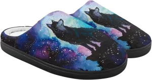 Flannel Slippers for Kids, Closed Toe Fluffy Slippers for Winter, Comfy Soft Home Slippers for Walking