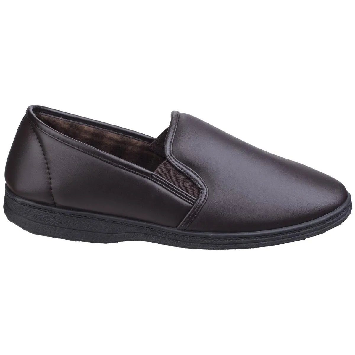 Fleet & Foster Visa Twin Gusset Slipper Brown
