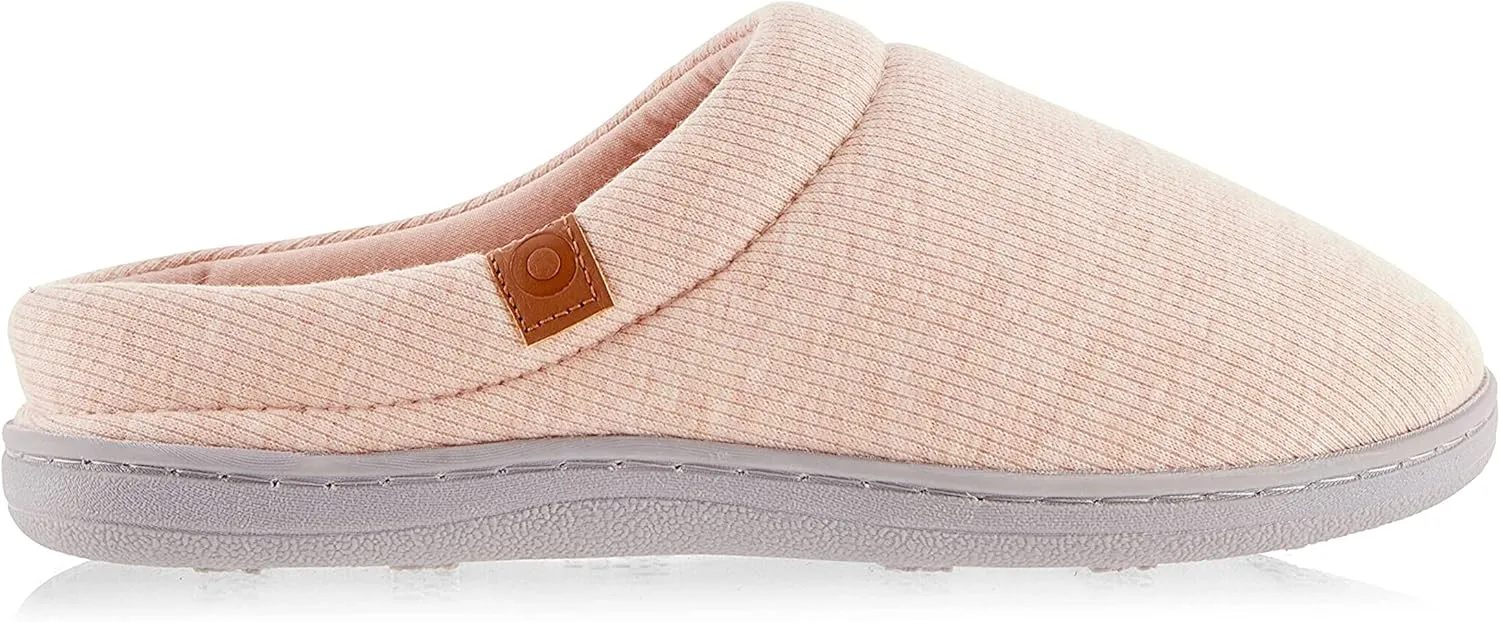 Floopi House Slippers for Women, Soft Upper Jersey Lining, Closed Back Women Slipper, Multiple Layered Comfy Memory Insole Foam with Terry Outsole
