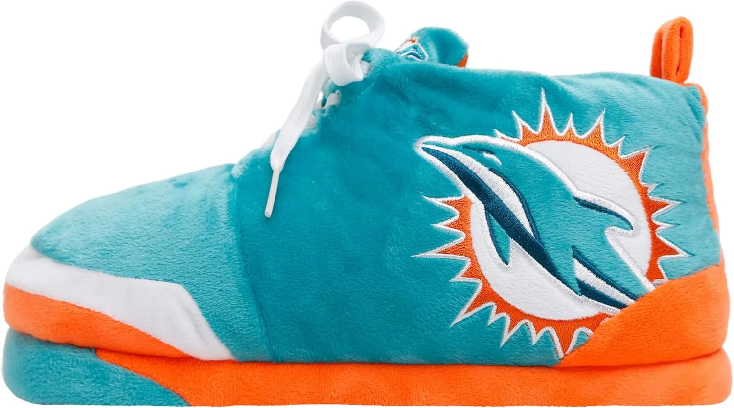 FOCO Mens NFL Team Logo Plush Oversized Sneaker Slippers