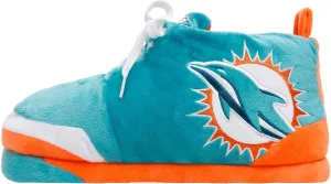FOCO Mens NFL Team Logo Plush Oversized Sneaker Slippers
