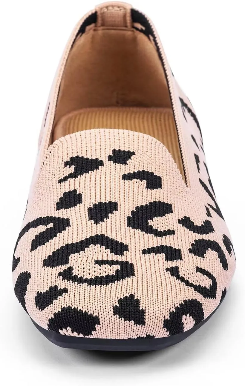 Frank Mully Women's Loafer Flats Square Toe Comfortable Office Work Shoes, Cute Penny Loafer Slip On Walking Driving Shoes
