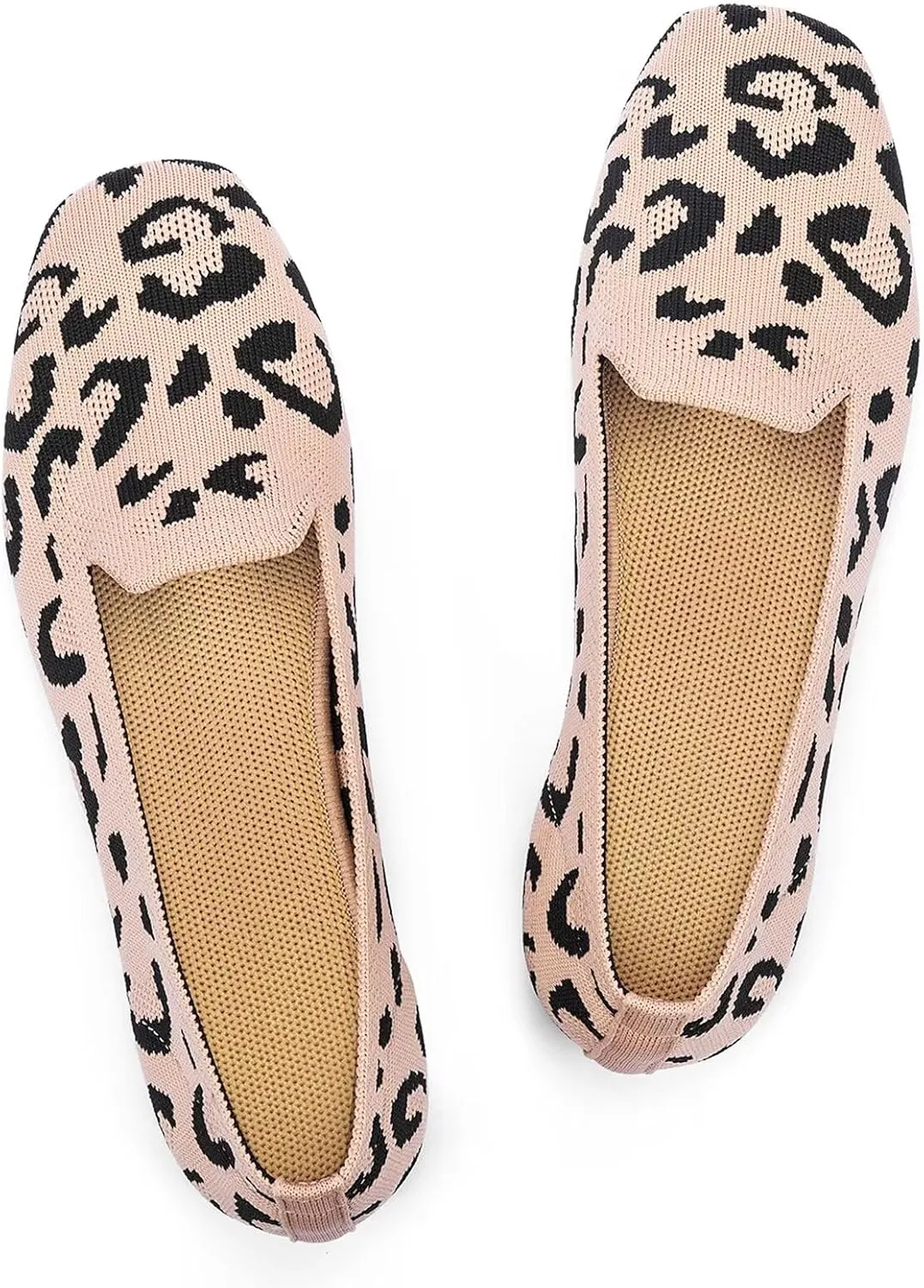 Frank Mully Women's Loafer Flats Square Toe Comfortable Office Work Shoes, Cute Penny Loafer Slip On Walking Driving Shoes