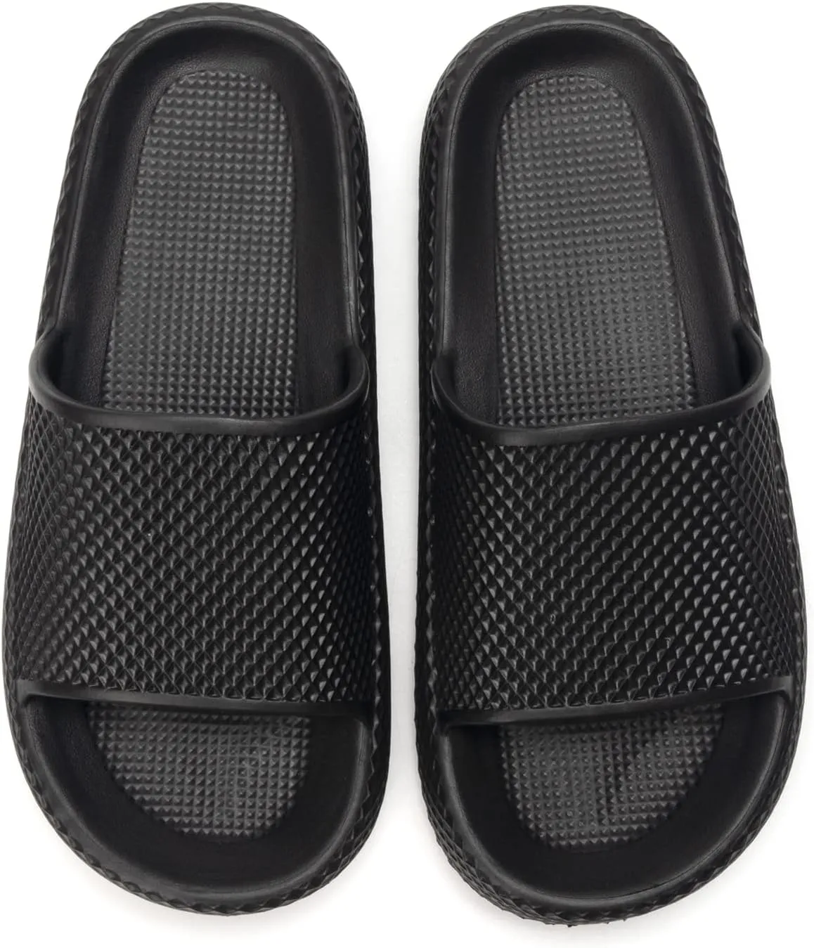 FUNKYMONKEY Slides for Women Quick Drying Non-Slip Bathroom Shower Sandals