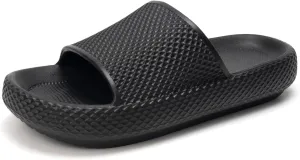 FUNKYMONKEY Slides for Women Quick Drying Non-Slip Bathroom Shower Sandals