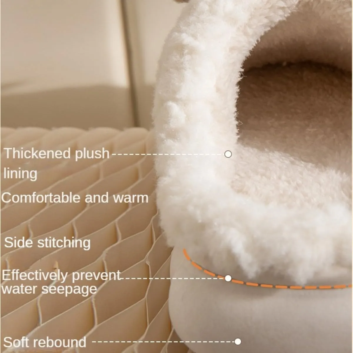 Fuzzy Bow Tie Slippers for Women Closed Back Fluffy House Shoes Winter Indoor Outdoor Slippers