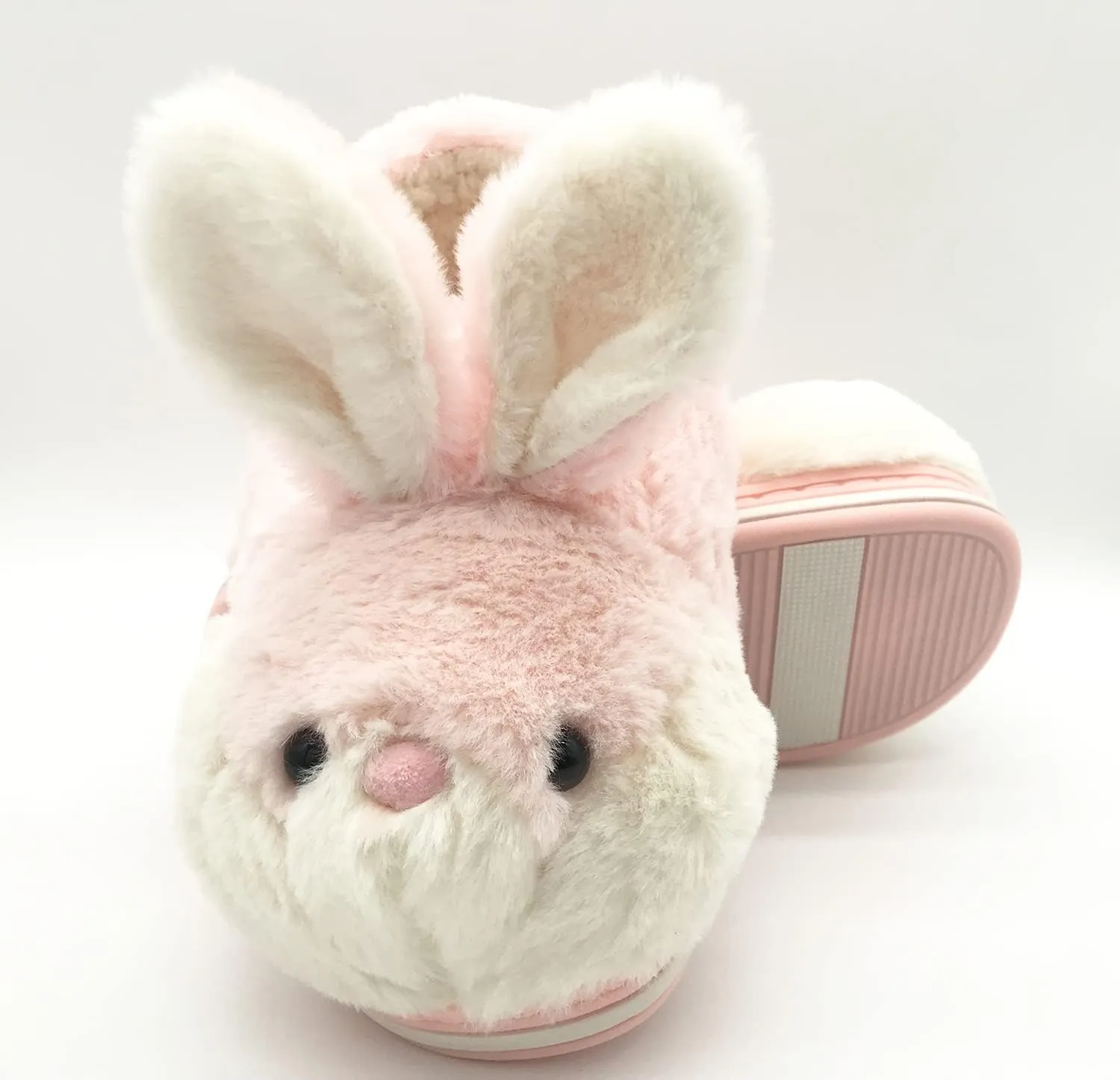 Fuzzy Bunny Slippers for Girls Warm Winter Slippers Women Home Slippers Plush Animal Slippers Pink Slippers