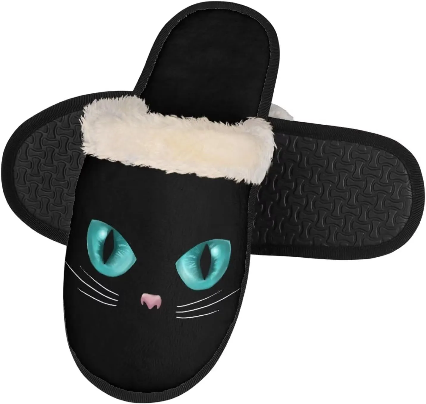 Fuzzy House Slippers for Women Closed Toe Home Shoes Washable Winter Warm Bedroom Slippers for Women Size 3-12
