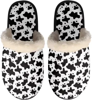 Fuzzy House Slippers for Women Closed Toe Home Shoes Washable Winter Warm Bedroom Slippers for Women Size 3-12
