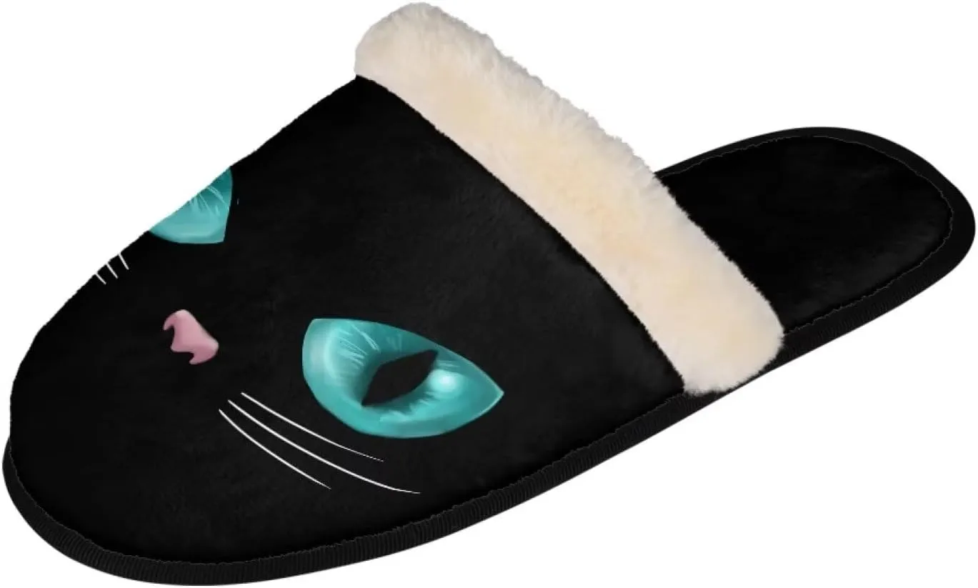 Fuzzy House Slippers for Women Closed Toe Home Shoes Washable Winter Warm Bedroom Slippers for Women Size 3-12