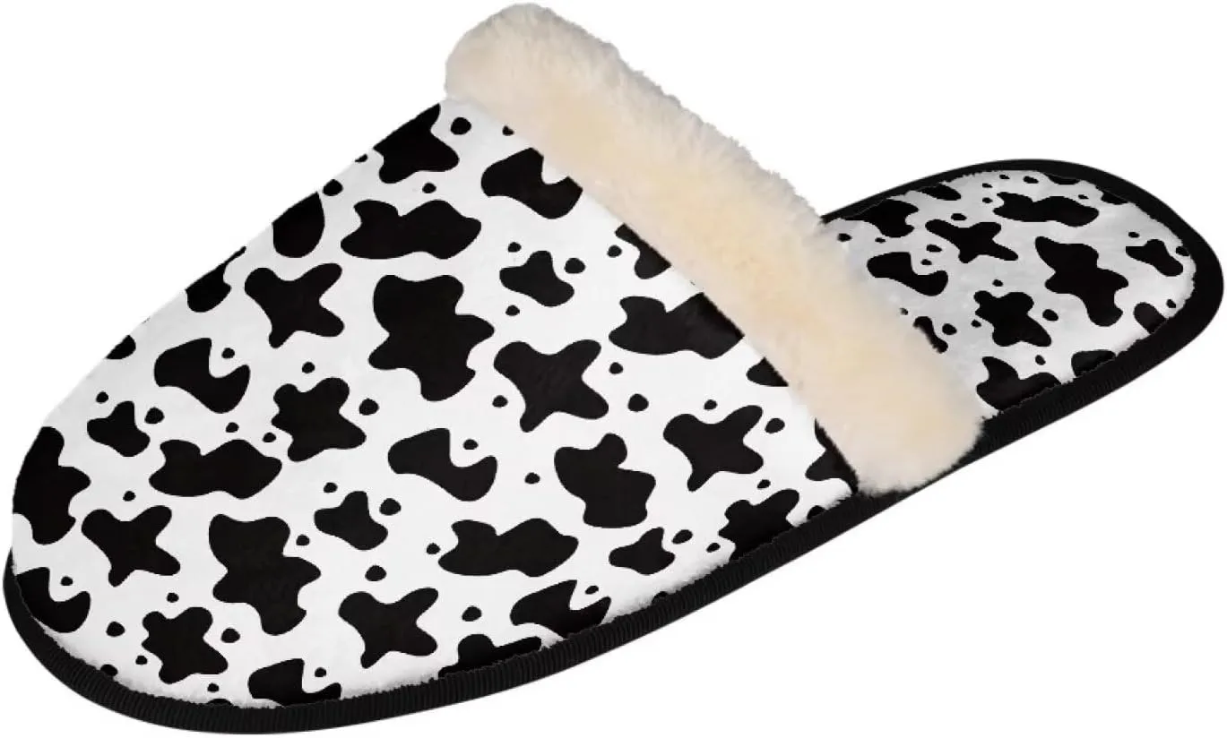 Fuzzy House Slippers for Women Closed Toe Home Shoes Washable Winter Warm Bedroom Slippers for Women Size 3-12