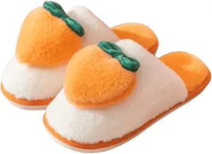 Fuzzy Slipper Winter Fluffy Slippers Peach Cute Slippers For Women Comfortable Warm House Shoes Slippers