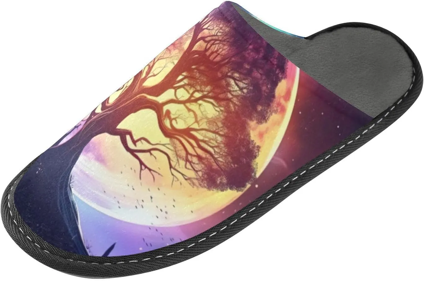Fuzzy Slippers for Women Men Cozy Memory Foam Scuff Slippers Warm House Shoes Indoor/Outdoor