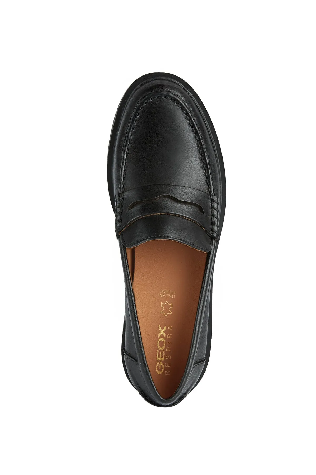 Geox Kadın Siyah Spherica Ec1 Maskülen Loafer