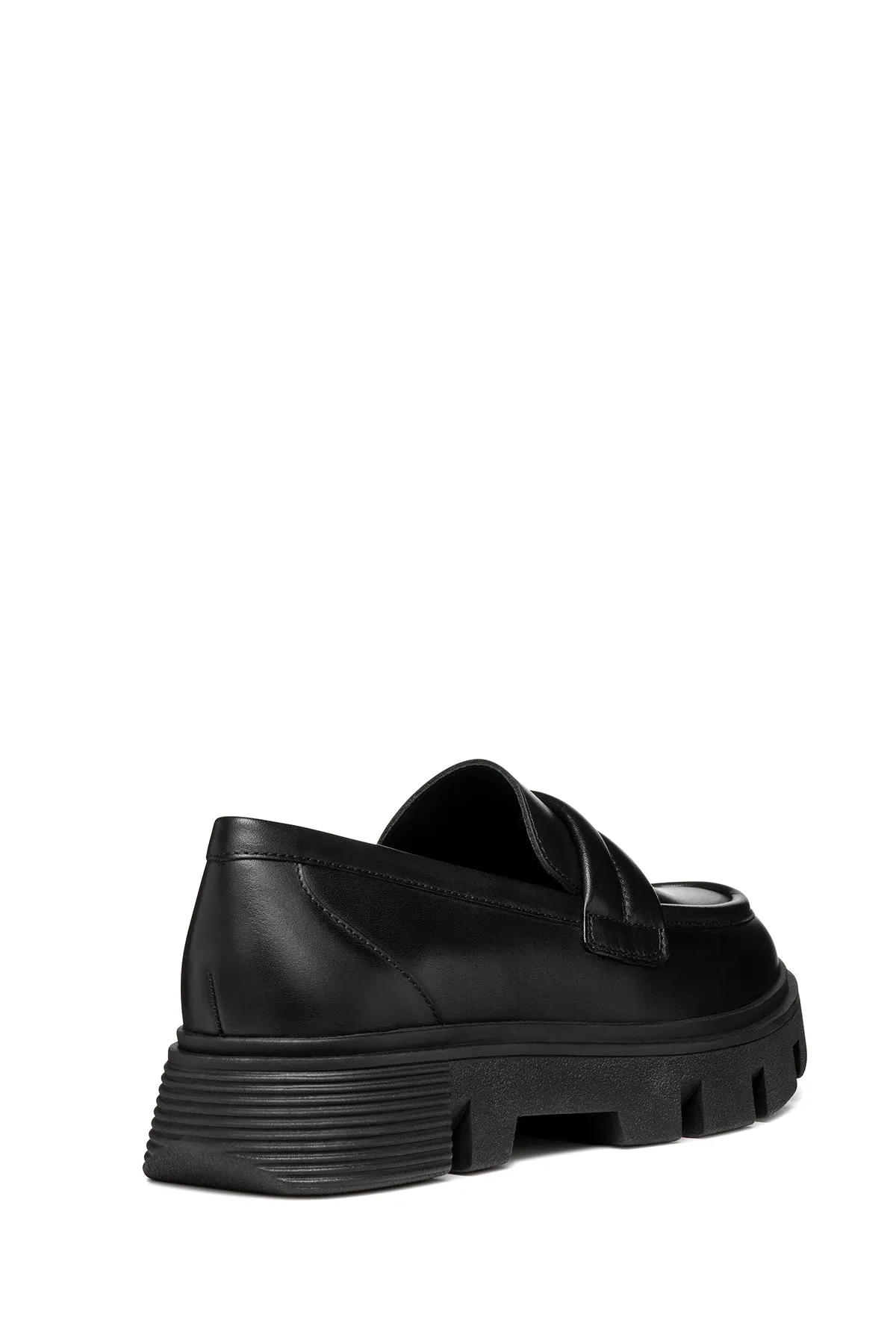 Geox Kadın Siyah Vilde Deri Makosen Loafer