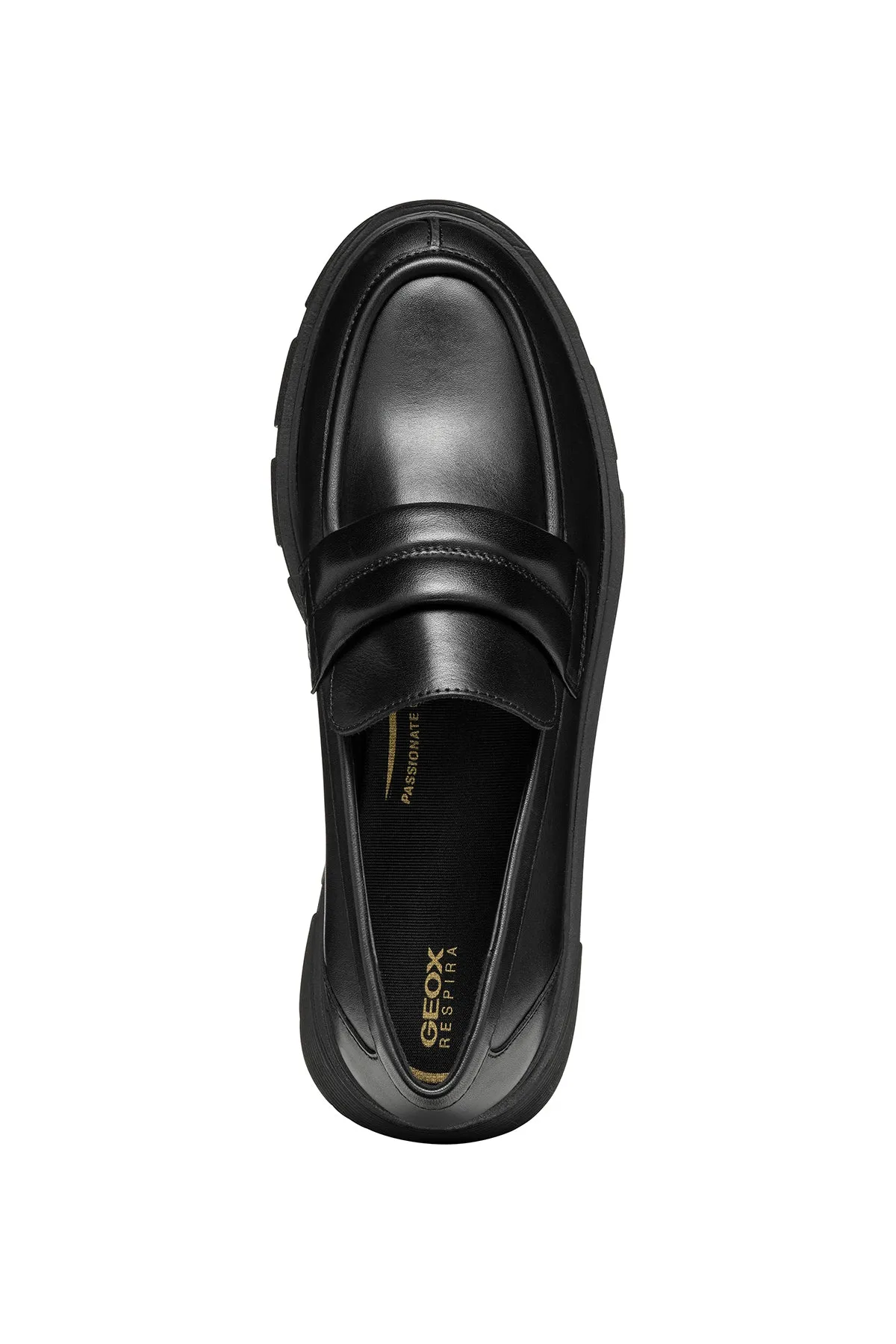 Geox Kadın Siyah Vilde Deri Makosen Loafer