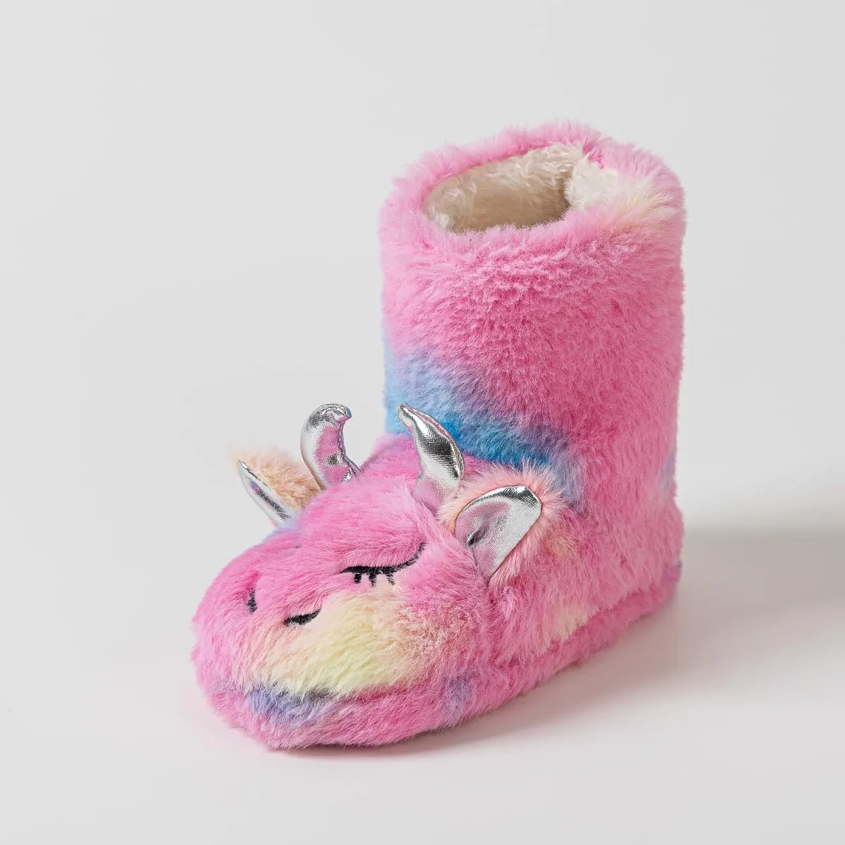 Girls Boot Slippers Fluffy Fuzzy Winter Warm Animal Slippers