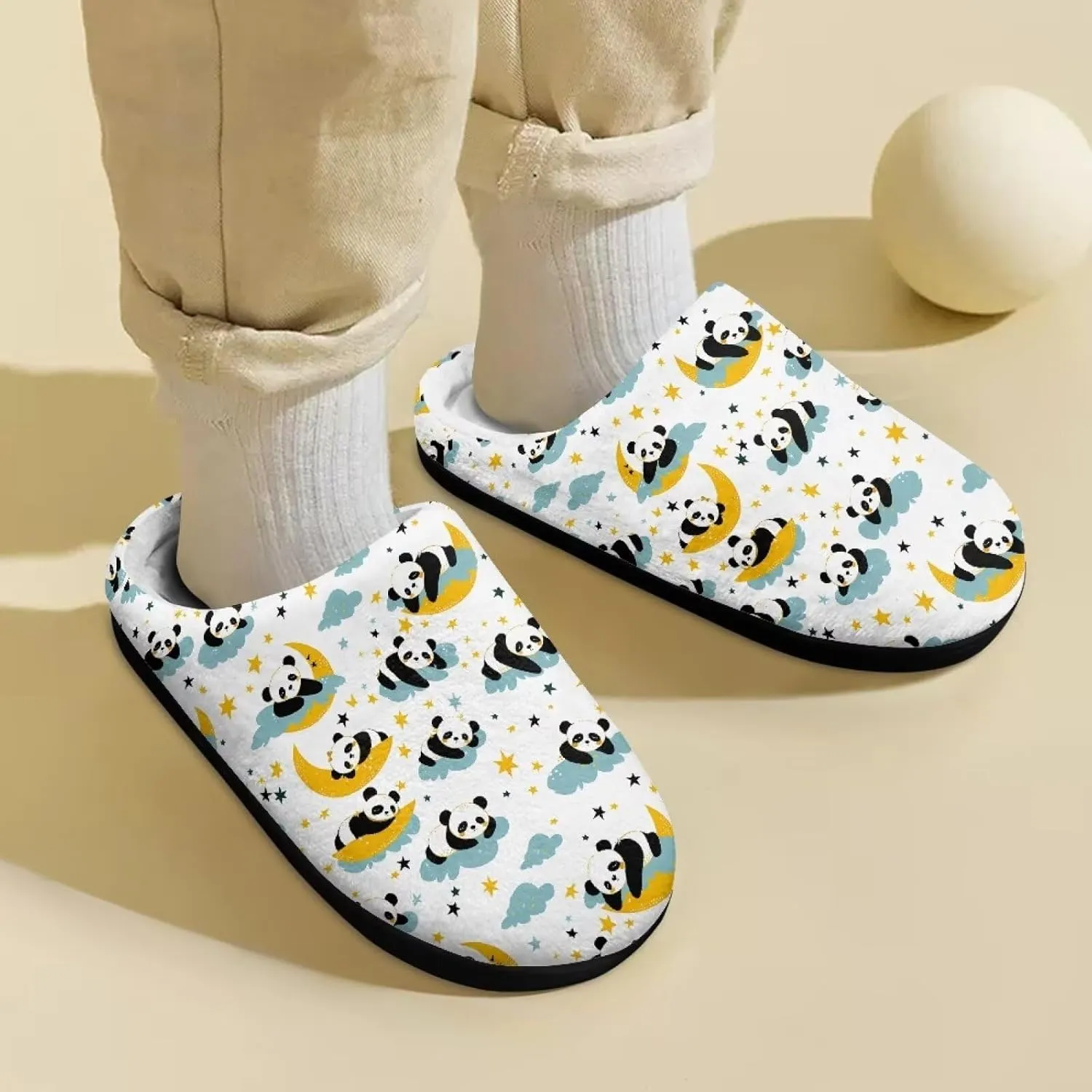 Girl's Cute House Slippers Winter Fluffy Plush Slippers Anti-skid Animal Slippers Soft Cozy Indoor Warm Furry Shoes