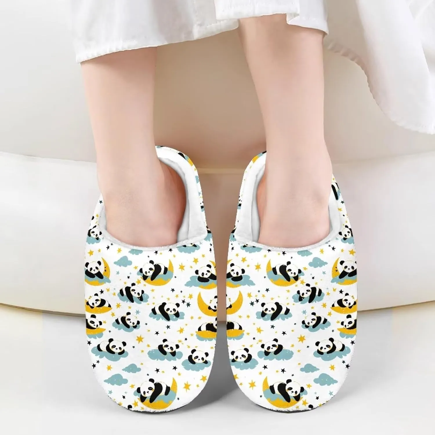 Girl's Cute House Slippers Winter Fluffy Plush Slippers Anti-skid Animal Slippers Soft Cozy Indoor Warm Furry Shoes