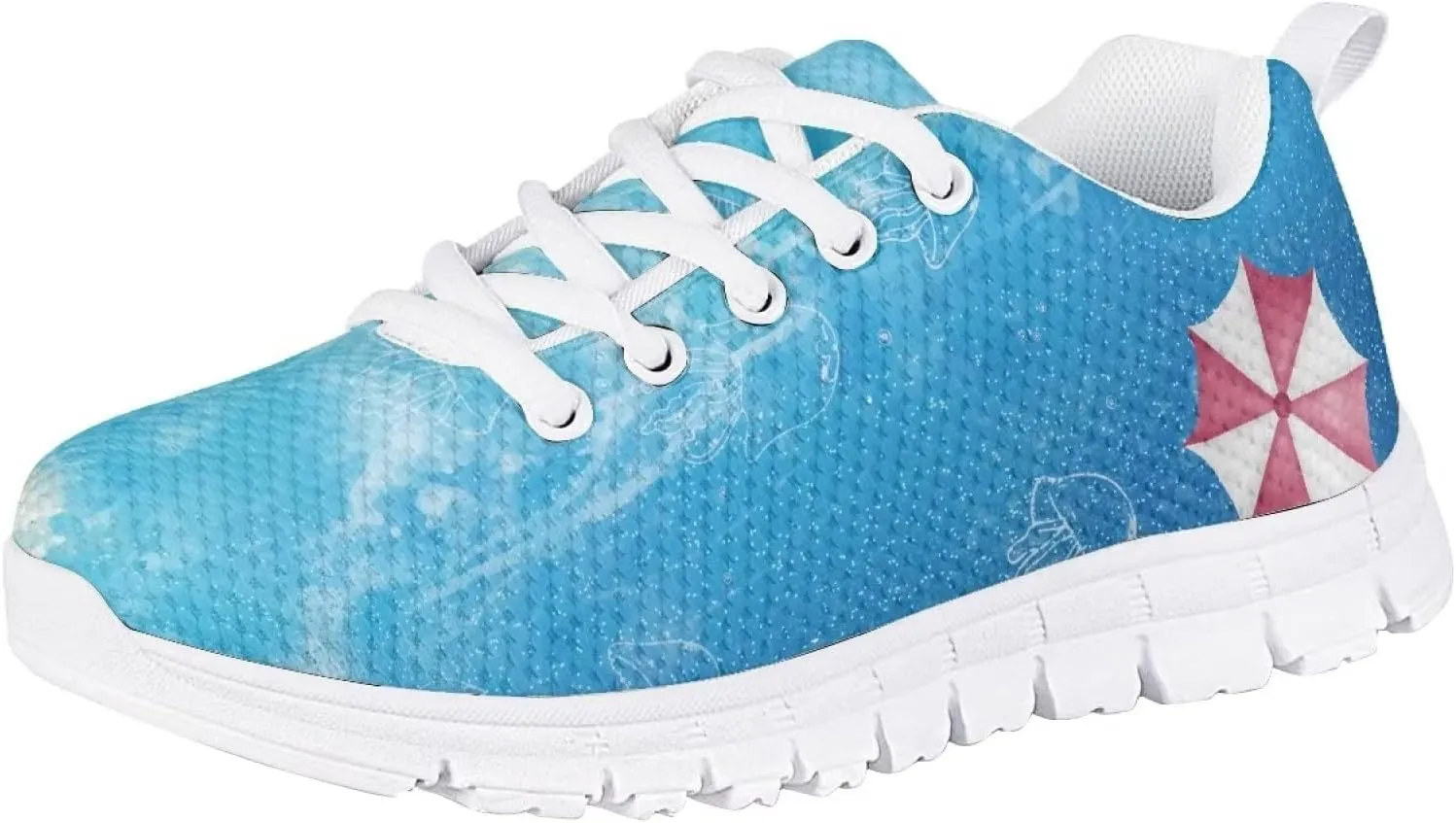 Girls Cute Tennis Shoes Cow Sunflower Leopard Print Casual Kids Sneakrs Lightweight Lace Up Soft School Athletic Running Shoes