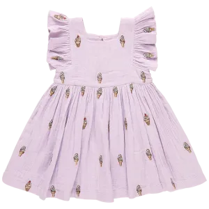 Girls Elsie Dress - Lavender Soft Serve