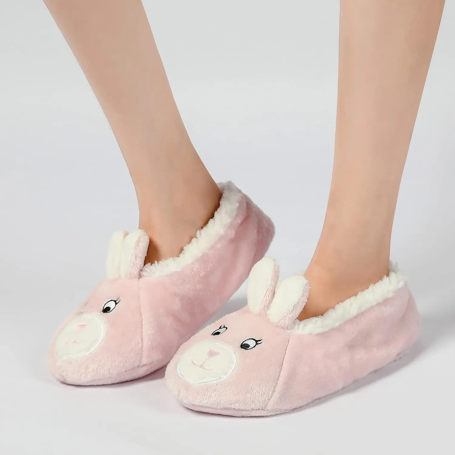 GLENMEARL Womens Warm Cozy and Lovely Animal Non-Skid Knit Home Floor Slippers Socks for Adults Girls