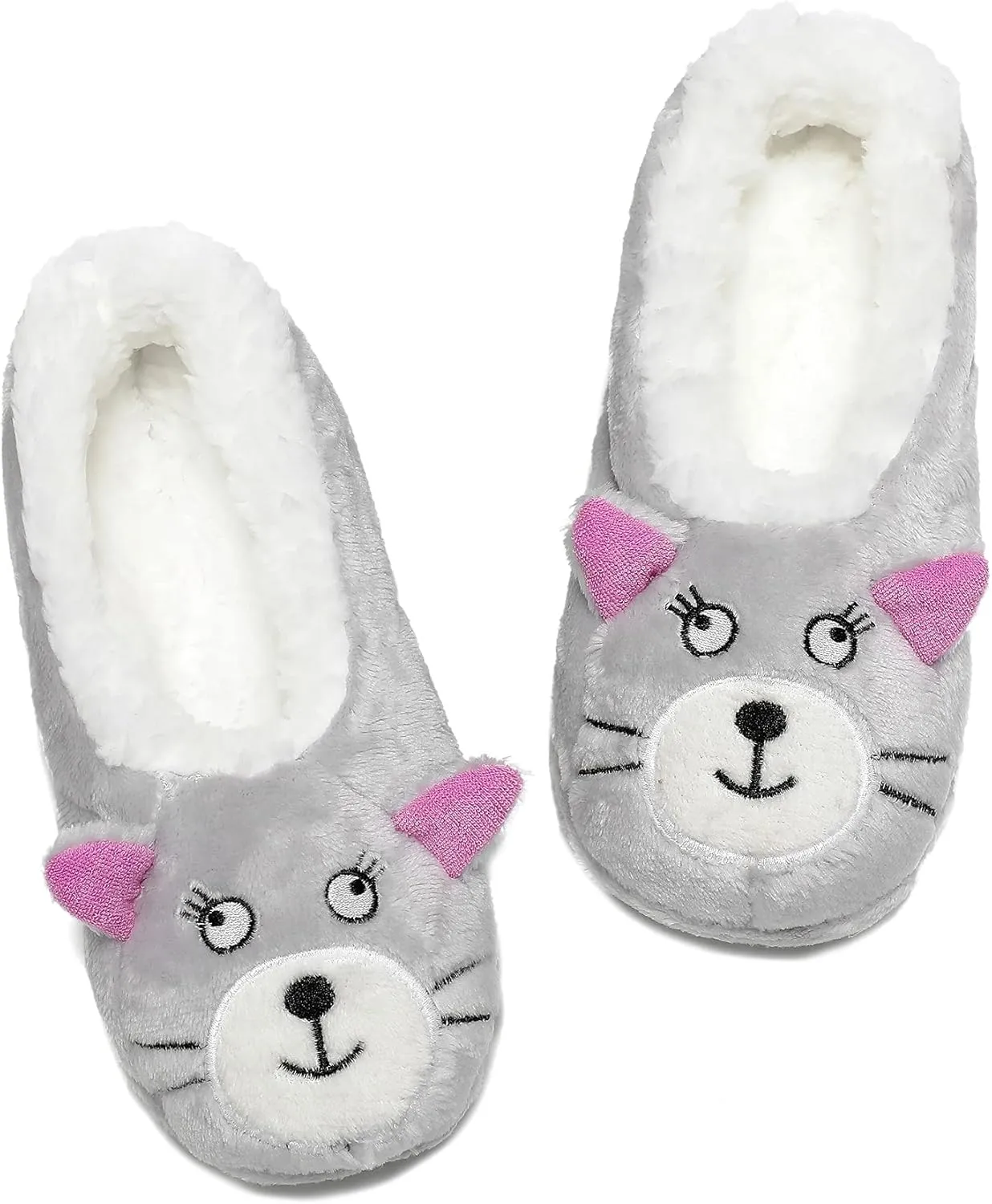GLENMEARL Womens Warm Cozy and Lovely Animal Non-Skid Knit Home Floor Slippers Socks for Adults Girls