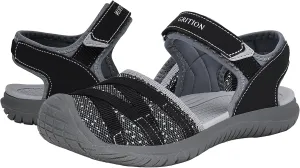 GRITION Hiking Sandals Women Closed Toe, Waterproof Lightweight Adjustable Hiking Athletic Sandals, Breathable For Beach Summer Adventure Comfortable Outdoor Sport
