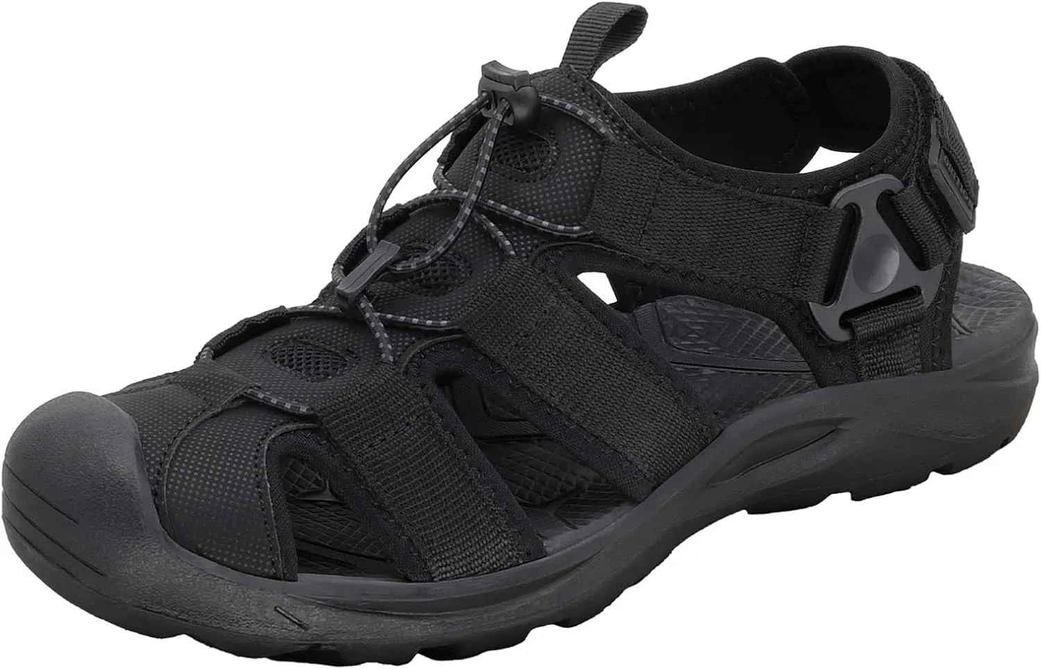 GRITION Mens Outdoor Hiking Sandals Summer Beach Closed Toe Water Sandal Waterproof Comfortable Fisherman Adventures Sport Athletic Walking Traveling Shoes Sandles