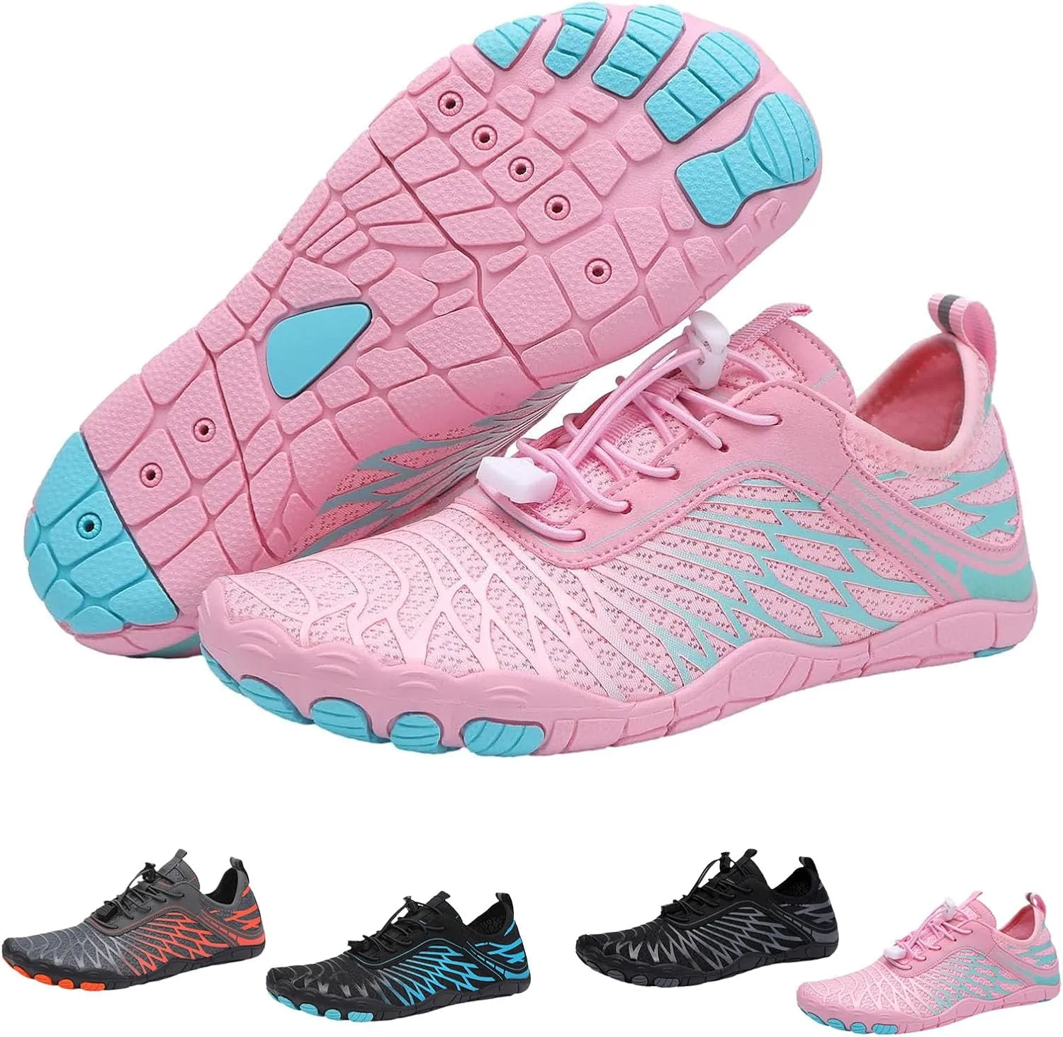 Grounding Shoes for Women, Hike Grounded Footwear for Men, Wide Toe Box Non-Slip Breathable Quick Dry Barefoot Shoes