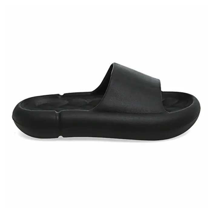 Hamlin Coots Sandal Rumah Unisex Anti-Slip & Quick Drying Uniqe Design Material EVA ORIGINAL - Black