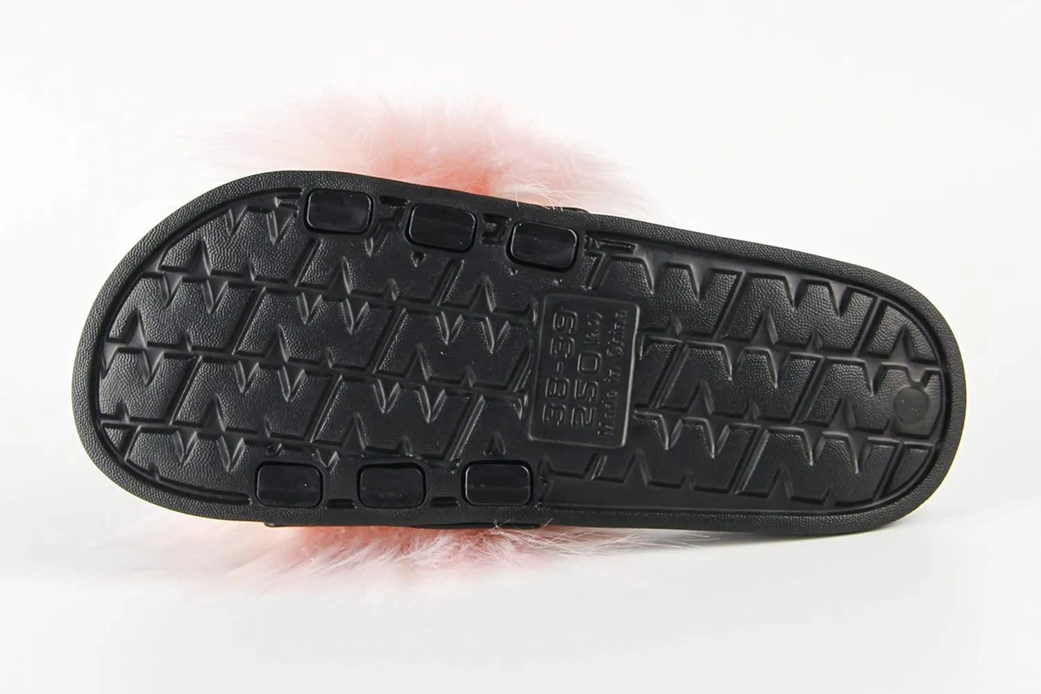 Hangrui Women's Faux Fur Slides, Open Toe Cute Slippers, Comfortable Sandals with Fluffy Fur