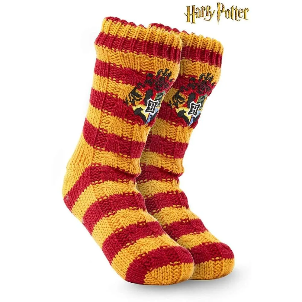 Harry Potter Slipper Socks, Women Knitted Fluffy Socks, Xmas Stocking Fillers