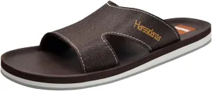 Harssidanzar Men Vintage Slide Sandals Comfortable Lightweight Summer Beach Slides for Men slip on Sandals KM232US