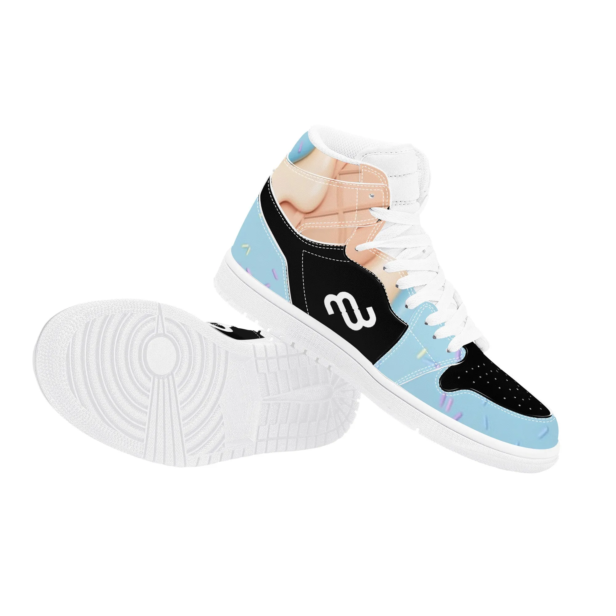High D17 Cone Easy tracking Synthetic Ice Top Cream Blue Money Bushae Sneaker Leather Affordable options