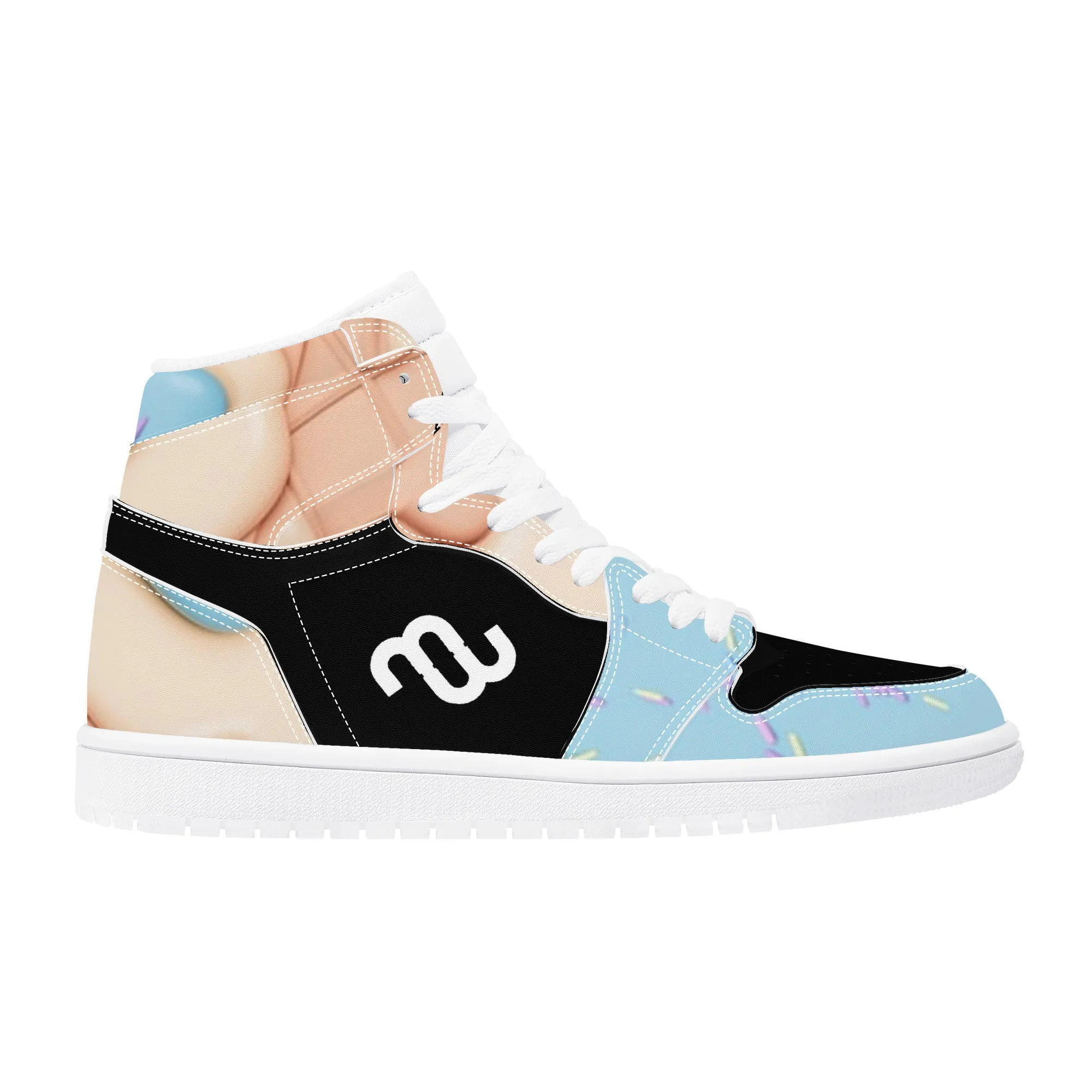 High D17 Cone Easy tracking Synthetic Ice Top Cream Blue Money Bushae Sneaker Leather Affordable options