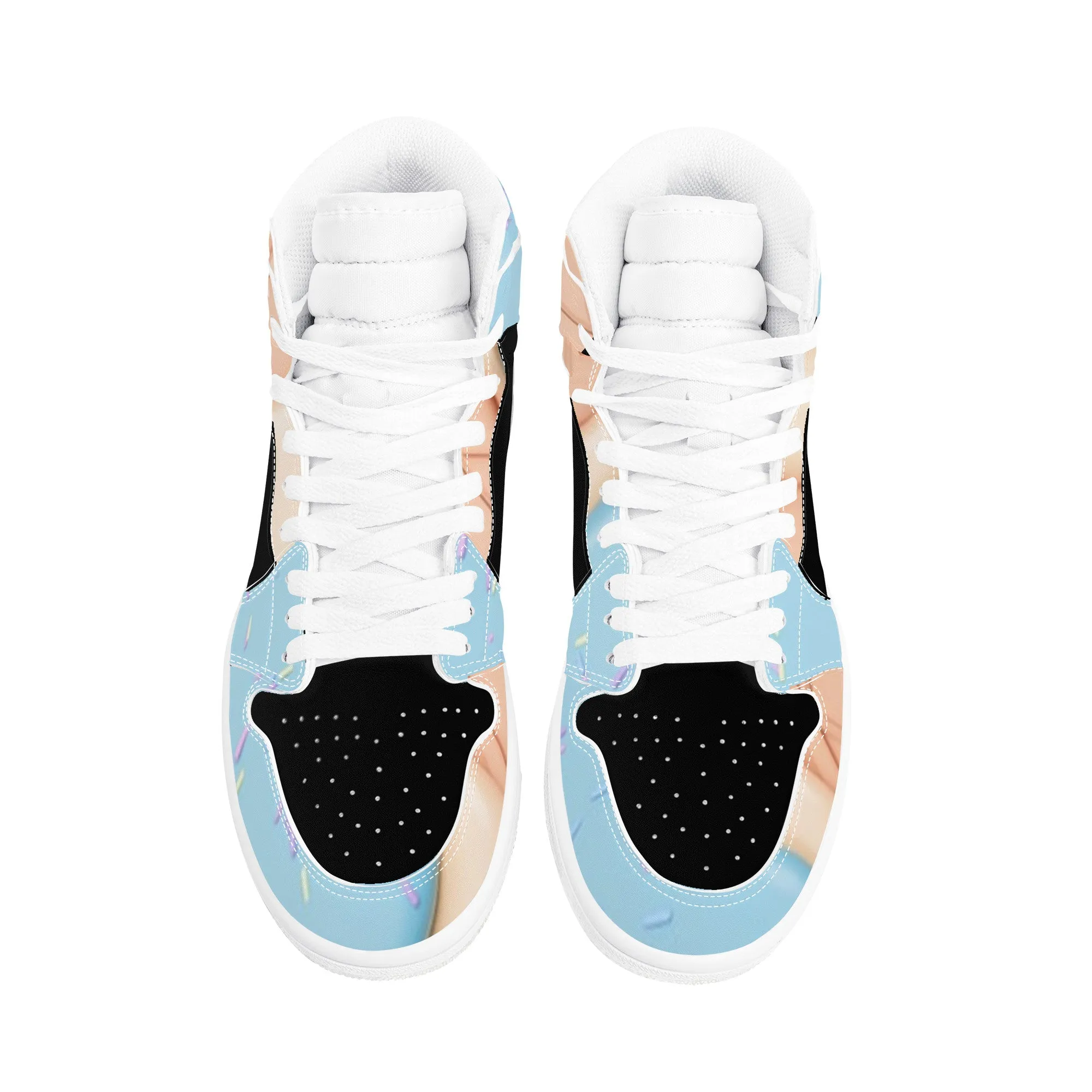 High D17 Cone Easy tracking Synthetic Ice Top Cream Blue Money Bushae Sneaker Leather Affordable options