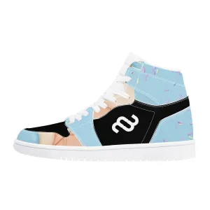 High D17 Cone Easy tracking Synthetic Ice Top Cream Blue Money Bushae Sneaker Leather Affordable options