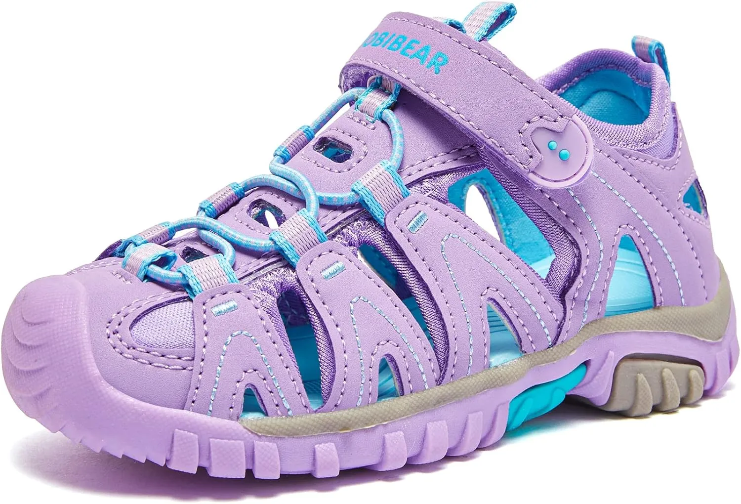 HOBIBEAR Boys Girls Sport Water Sandals Closed-Toe Outdoor(Toddler/Little Kid/Big Kid)