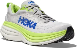 Hoka Men's Bondi 8 Sneaker, Stardust/Lettuce, 10