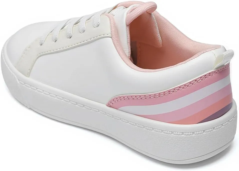 HOMEHOT Girls Sneaker Slip on Shoes for Girls White (Toddler/Little Kid/Big Kid)
