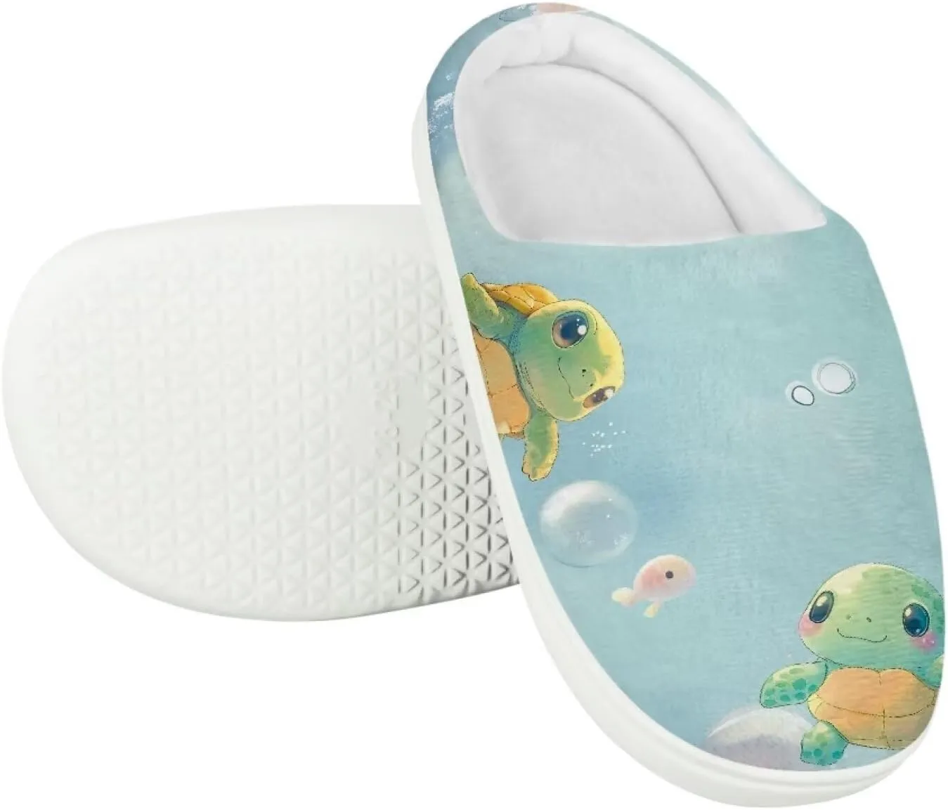 House Slippers for Kids Plush Cotton Slipper Home Indoor Fuzzy Slipper Shoes Warm Non Slip Fleece Plush Slipper Size 9-15