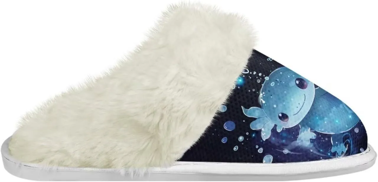 House Slippers for Women Indoor Winter Warm Fuzzy Slipper Size 5-12 Bedroom Non-Slip