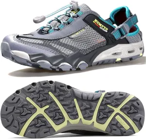 HUMTTO Men's Amphibious Water Shoes - Hiking Sandals for Men Outdoor Water Sandal Closed Toe Non-Slip River Shoes Summer Quick Drying Aqua Shoe