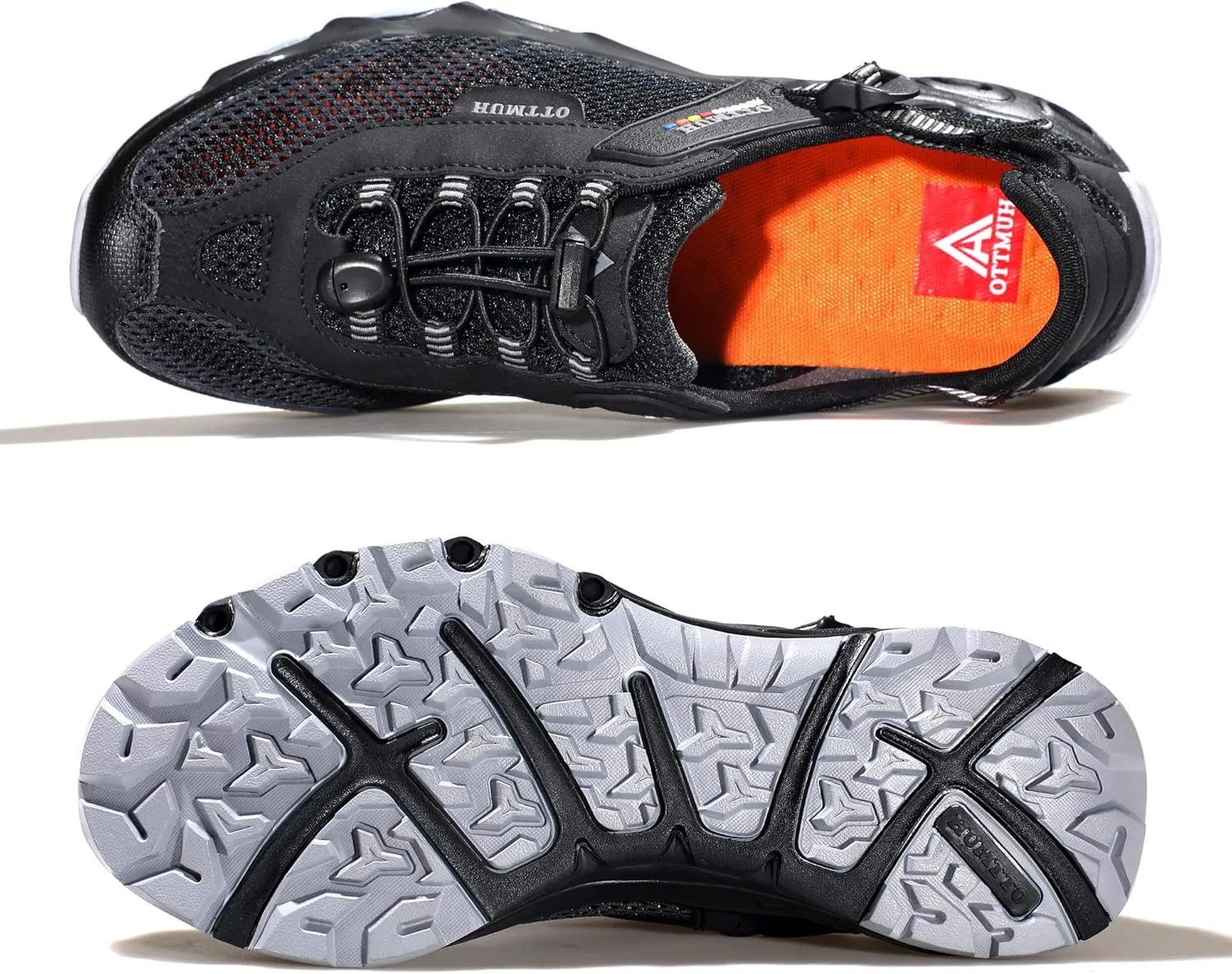 HUMTTO Men's Amphibious Water Shoes - Hiking Sandals for Men Outdoor Water Sandal Closed Toe Non-Slip River Shoes Summer Quick Drying Aqua Shoe
