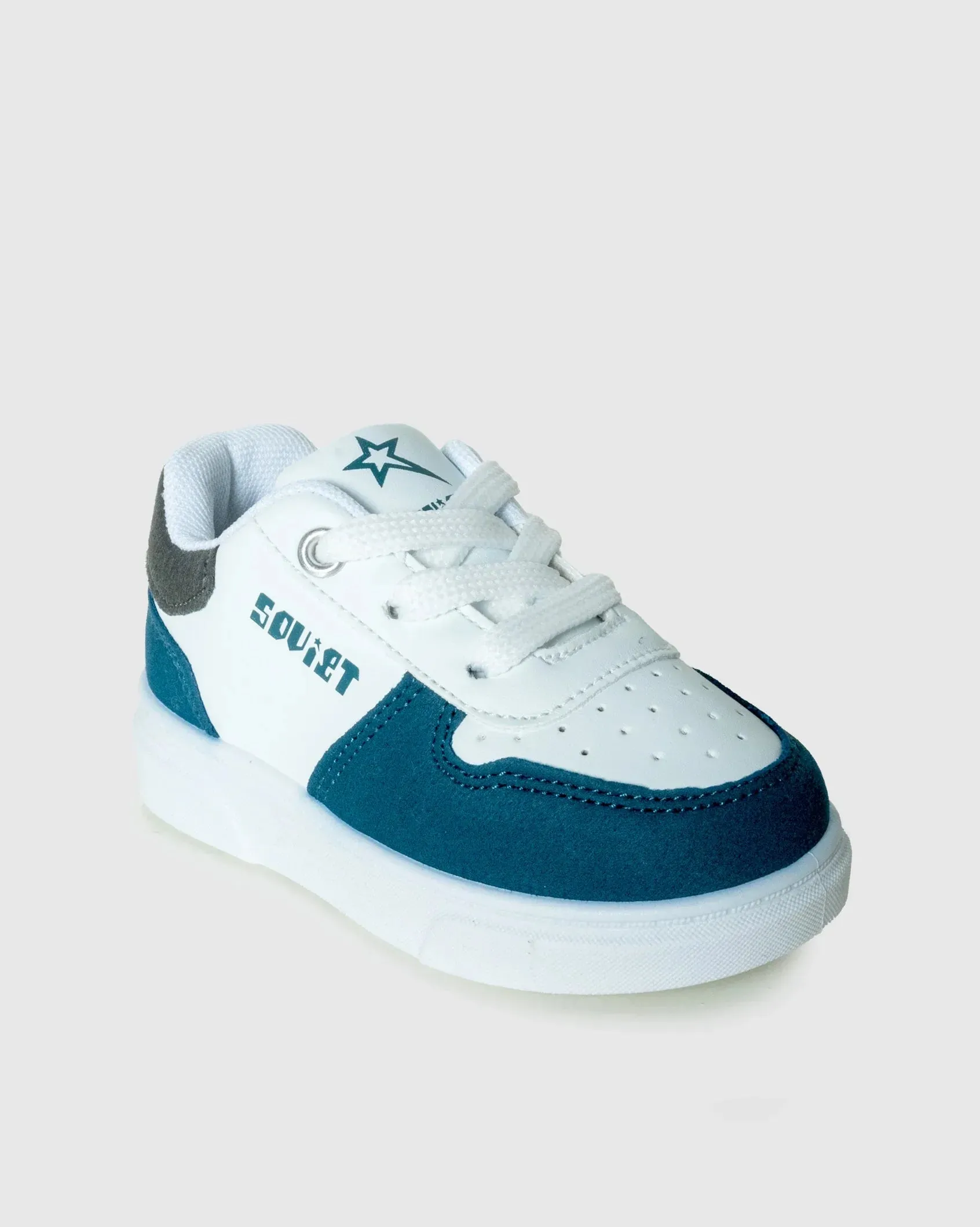 Infants Society - Fun Mixed Media PU Leather Sneaker