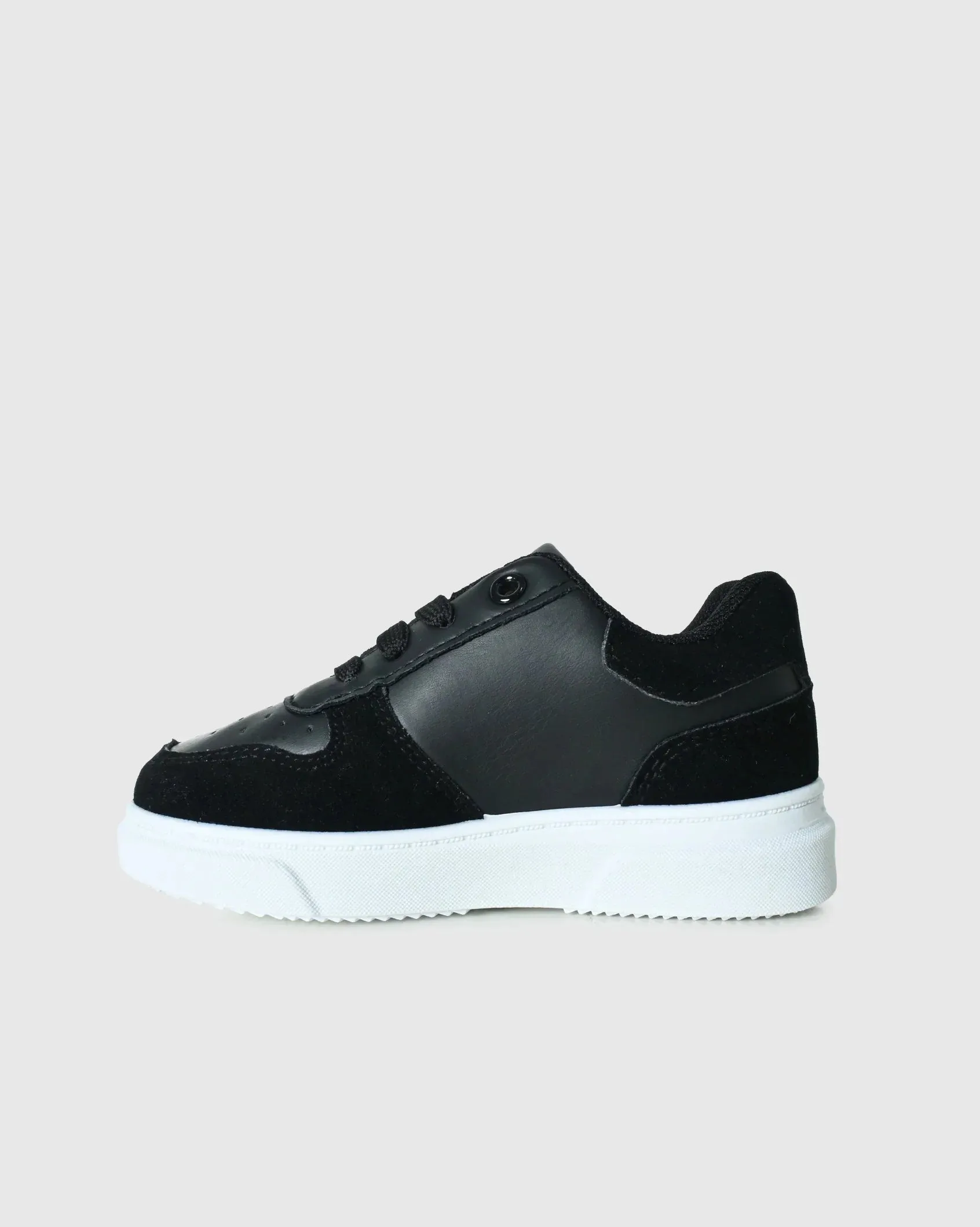 Infants Society - Fun Mixed Media PU Leather Sneaker